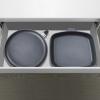 Тиган с незалепващо покритие 22 x 22 см DIAMOND LITE , с подвижна дръжка, титан, WOLL