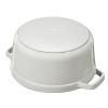 Тенджера COCOTTE 26 см, кръгла, бяла, чугунена, Staub