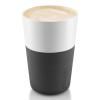 термос чаши за café latte 360 ml 2 броя карбоново черен Eva Trio