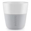 Термочаши за еспресо 80 ml 2 броя светлосиви Eva Trio