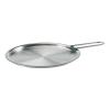 Капак за тенджера EVA TRIO 24 cm, плосък, с дръжка, стъкло, Eva Trio