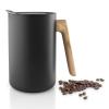Вакуумна термос кана с дървена дръжка Nordic kitchen черен 1,0 l Eva Trio