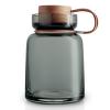Кухненски буркан за съхранение от димно стъкло Silhouette 0,7 l Eva Trio