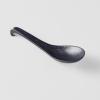 Японска лъжица BLACK MATT 17,5 см, черна, MIJ
