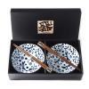 Купа за хранене BLUE DRAGONFLY, комплект 2 бр., 500 мл, с пръчици за хранене, MIJ