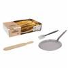 Тиган за палачинки MINERAL B 26 cм, с обръщач и четка, de Buyer