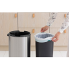 Кош за отпадъци с докосване TOUCH КОШЧЕ НОВ 30 л, мат черен / сребърен,Brabantia