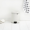 Кошче за отпадъци с педал NEWICON 5л, бяло, Brabantia