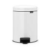 Кошче за отпадъци с педал NEWICON 5л, бяло, Brabantia