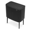 Кош за отпадъци с докосване BO 36л, матово черен, Brabantia