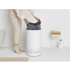 Кош за пране 60л, с пластмасов капак, бял, Brabantia