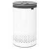 Кош за пране 60л, с пластмасов капак, бял, Brabantia
