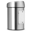 Кош за отпадъци с докосване TOUCH BIN 3л, устойчив на пръстови отпечатъци, матова стомана, Brabantia