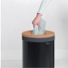 Кош за пране 35л, с корков капак, черен, Brabantia