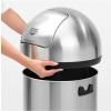 Кошче за отпадъци PUSH BIN 60л, матова стомана, Brabantia