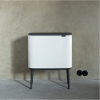 Кош за отпадъци с докосване BO 3 x 11л, бял, Brabantia