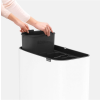 Кош за отпадъци с докосване BO 3 x 11л, бял, Brabantia