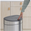 Кош за отпадъци с докосване TOUCH BIN NEW 10 + 23л, устойчив на пръстови отпечатъци, матова стомана, Brabantia