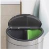 Кош за отпадъци с докосване TOUCH BIN NEW 10 + 23л, устойчив на пръстови отпечатъци, матова стомана, Brabantia