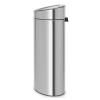 Кош за отпадъци с докосване TOUCH BIN NEW 10 + 23л, устойчив на пръстови отпечатъци, матова стомана, Brabantia
