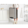 Кошче за отпадъци с педал BO 2 x 30л, матова стомана, Brabantia