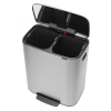 Кошче за отпадъци с педал BO 2 x 30л, матова стомана, Brabantia