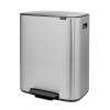 Кошче за отпадъци с педал BO 2 x 30л, матова стомана, Brabantia