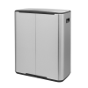 Кошче за отпадъци с педал BO 2 x 30л, матова стомана, Brabantia
