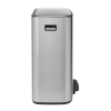 Кошче за отпадъци с педал BO 2 x 30л, матова стомана, Brabantia