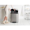 Кошче за отпадъци с педал BO 2 x 30л, матова стомана, Brabantia
