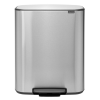 Кошче за отпадъци с педал BO 2 x 30л, матова стомана, Brabantia