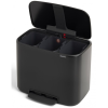 Кошче за отпадъци с педал BO 3 x 11л, черно, Brabantia