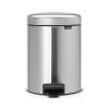 Кошче за отпадъци с педал NEWICON 5л, матова стомана, Brabantia