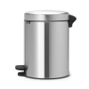 Кошче за отпадъци с педал NEWICON 5л, матова стомана, Brabantia