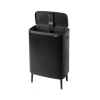 Кош за отпадъци с докосване BO HI 2 x 30л, черен, Brabantia