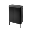 Кош за отпадъци с докосване BO HI 2 x 30л, черен, Brabantia