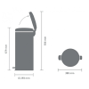 Кошче за отпадъци с педал NEWICON 30л, бяло, Brabantia