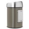 Кош за отпадъци с докосване TOUCH BIN 3л, платина, Brabantia
