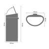 Кош за отпадъци с докосване TOUCH BIN NEW 40л, лъскава стомана, Brabantia