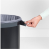 Кош за пране 60л, с корков капак, черен, Brabantia