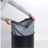 Кош за пране 60л, с корков капак, черен, Brabantia