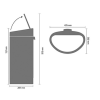 Кош за отпадъци с докосване TOUCH BIN NEW 40л, бял, Brabantia