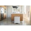 Кошче за отпадъци с педал BO 2 x 30л, бяло, Brabantia