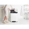 Кошче за отпадъци с педал BO 2 x 30л, бяло, Brabantia
