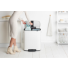 Кошче за отпадъци с педал BO 2 x 30л, бяло, Brabantia