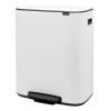 Кошче за отпадъци с педал BO 2 x 30л, бяло, Brabantia