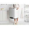 Кошче за отпадъци с педал BO 2 x 30л, бяло, Brabantia