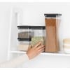 Контейнер за съхранение на храна TASTY PLUS, комплект от 4 бр., тъмносив, пластмаса, Brabantia
