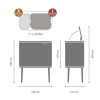 Кош за отпадъци с докосване BO 11 + 23л, матово черен, Brabantia
