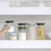Кухненски буркан за съхранение 1,1л, със сив капак, стъкло, Brabantia